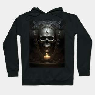 Glimmering Dread: Eerie Illumination Hoodie